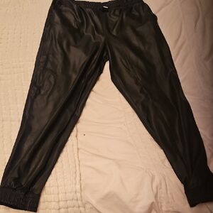 Ardene Black Faux Leather Pants